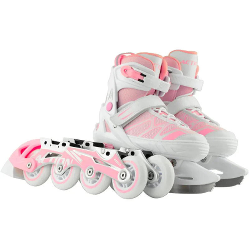 Роликові ковзани Action 2 в 1 Riply Рожеві 29-32 (153B5/2IN1PINK29-32)