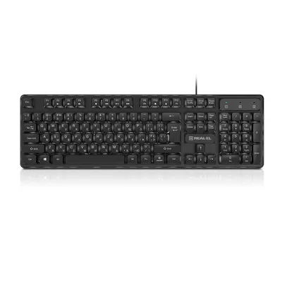 Клавіатура REAL-EL RK-7015 USB Black (EL123100049)