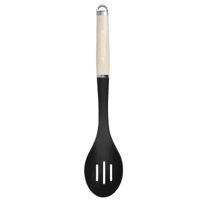 Ложка кухарська KitchenAid Coreline для сервіровки з прорізами, 35,3 см, кремова (KAG004OHACE)