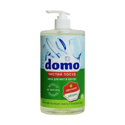 Засіб для ручного миття посуду Domo Яблуко 950 мл (4820269320048)