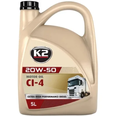 Моторна олива K2 MOTOR OIL 20W-50 CI-4 5 л (O4145E)