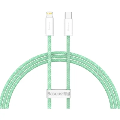 Дата кабель USB-C to Lightning 2.0m 20W green Baseus (CALD000106)
