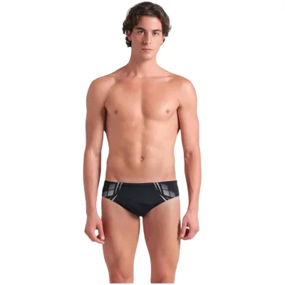 Плавки Arena Poseidonia Swim Briefs 009075-501 чорний, білий 85 (3468337537106)