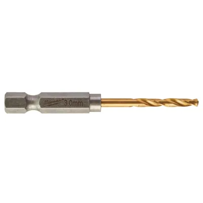 Свердло Milwaukee по металу RedHEX HSS-G TiN, 3 мм (10шт) (4932478176)
