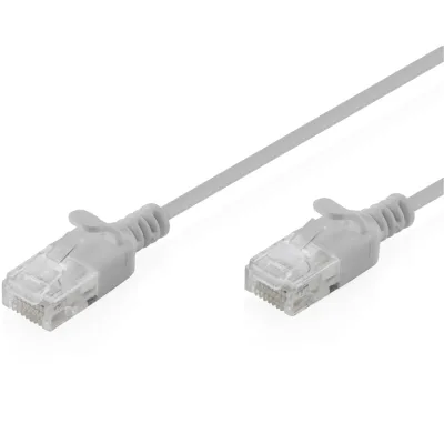 Патч-корд 5м, UTP, cat.6, Sliim, AWG 32/7, Cu, LSZH, grey Digitus (DK-1618-050S)