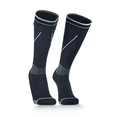 Водонепроникні шкарпетки Dexshell Longlite Socks 2.0, сірі смужки M (39-42) (DS72506JBG-M)