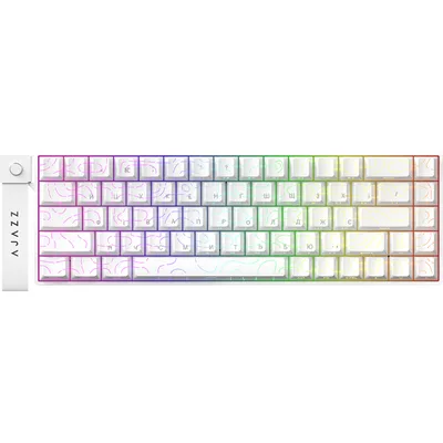 Клавіатура Ajazz AK680 V2 Ice Island Magnetic Switch USB UA White (AK680-V2-I-S-W)