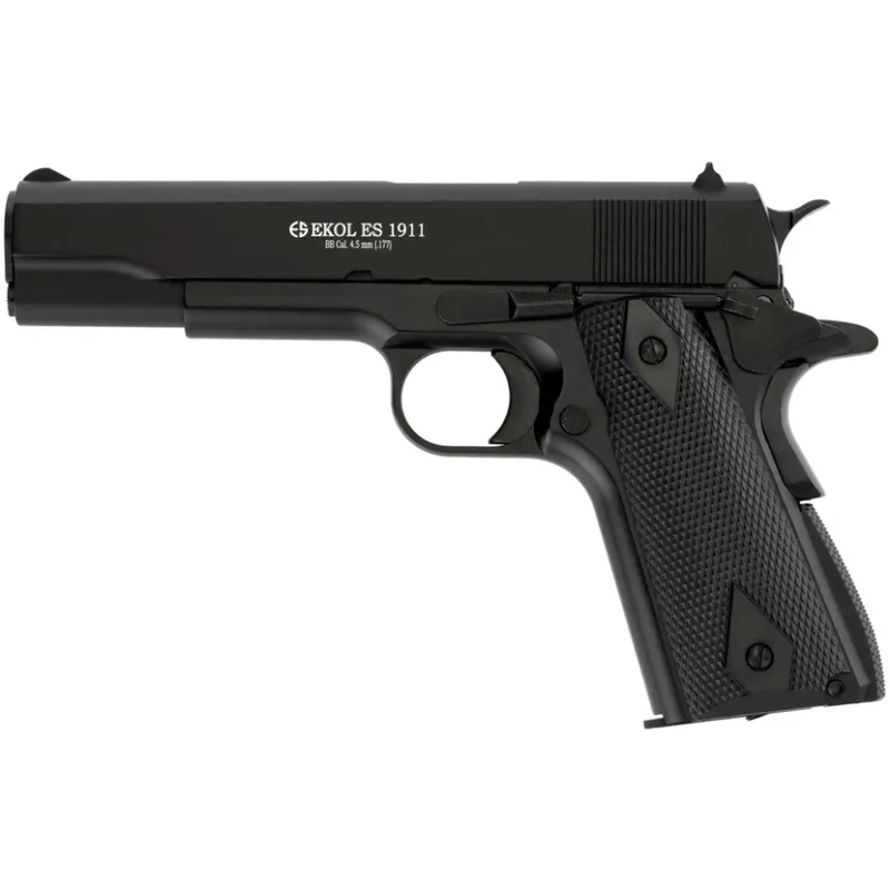 Пневматичний пістолет EKOL ES 1911, калібр 4,5 мм (.177), чорний