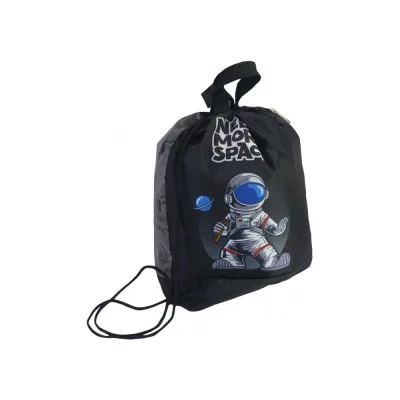 Сумка для взуття Cool For School Чорна з кишенею (CF87305)