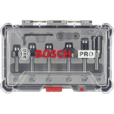 Набір фрез Bosch Professional кромкових фасонних, 8мм, 6шт (2.607.017.469)