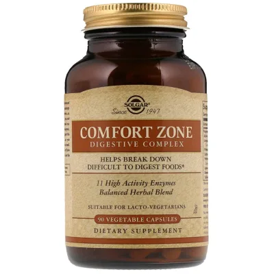 Вітамінно-мінеральний комплекс Solgar Травний комплекс Comfort Zone Digestive Complex, 90 вегетарі (SOL-51299)