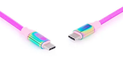 Дата кабель USB-C to USB-C 1.0m Premium Rainbow REAL-EL (EL123500053)