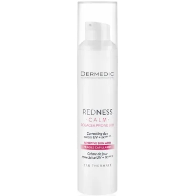 Крем для обличчя Dermedic Redness Calm Correcting Day Cream UV+IR SPF 20 Коригувальний Денний 40 мл (5901643176549)