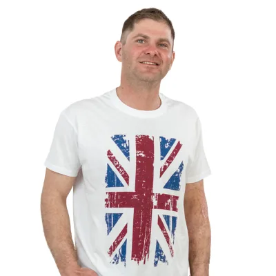Футболка Sol's Regent 150 Great Britain Flag білий L (11380102/10L)