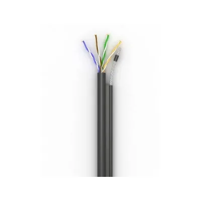 Кабель мережевий OK-Net UTP-cat.5E-SL, трос 4*0,5мм, outdoor, 500м (КППт-ВП (100) 4*2*0,49 / 500)