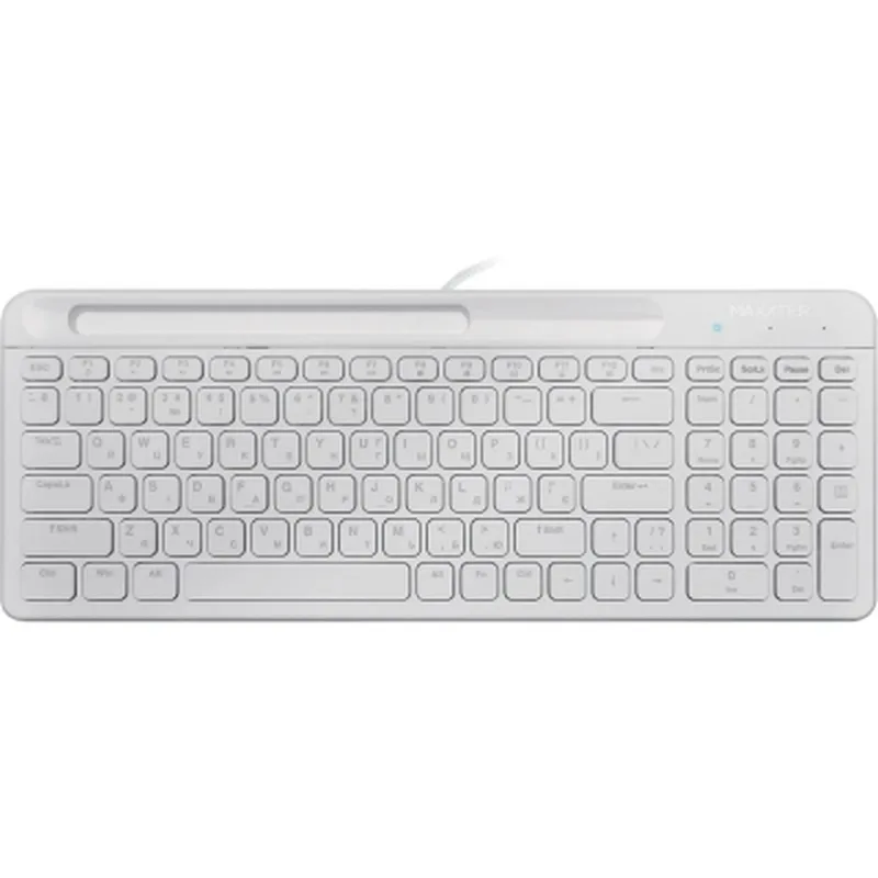 Клавіатура Maxxter KB-01W-UA USB White (KB-01W-UA)