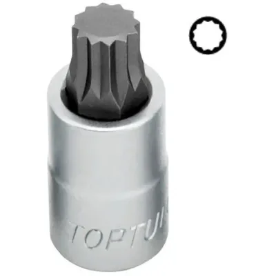 Торцева головка Toptul SPLINE M12 L55мм 1/2" (BCHA1612)