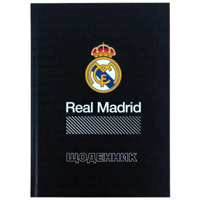 Щоденник шкільний Kite Real Madrid, тверда обкладинка (RL26-262-2)