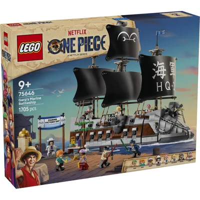 Конструктор LEGO One Piece Морський бойовий корабель Ґарпа (75646-)