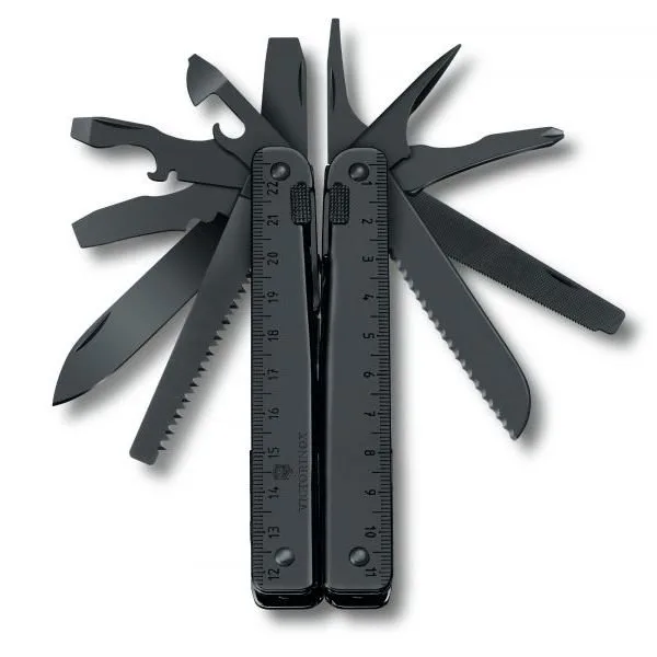 Мультитул Victorinox Swisstool BS 115мм,29функ,чорн.лезо,чорн+чорн.нейлон.чохол