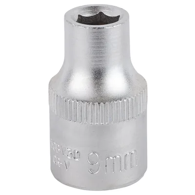 Торцева головка Sigma шестигранна коротка 1/2" 9мм CrV mid (6071091)