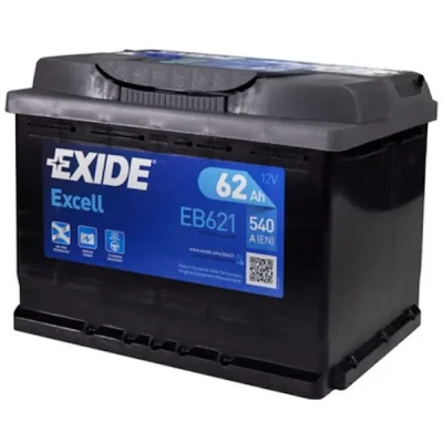 Акумулятор автомобільний EXIDE EXCELL 62A (EB621)