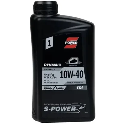 Моторна олива S-POWER DYNAMIC TDi 10W-40 1л