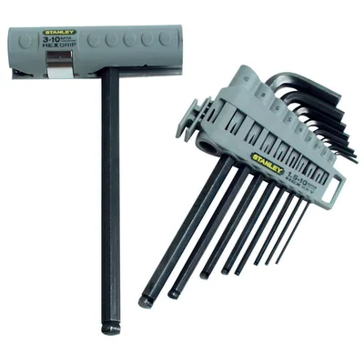 Набір інструментів Stanley HEX GRIP шісткокутних ключів, 9шт. (0-89-904)