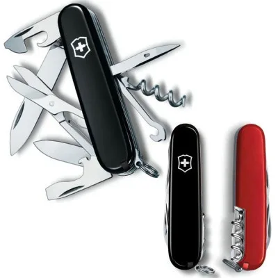 Ніж Victorinox Climber Ukraine Чорно-червоний (1.3703.3.1)