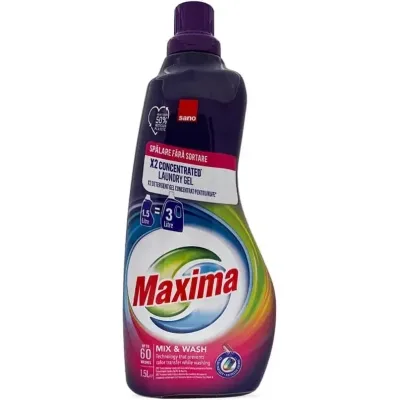 Гель для прання Sano Maxima Mix & Wash Концентрований 1.5 л (7290102992010)