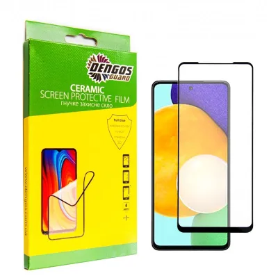 Скло захисне Dengos Ceramic Film Samsung Galaxy A53 (black) (TGCF-17)