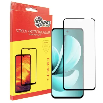 Скло захисне Dengos Full Glue Realme C71 Black (TGFG-412)