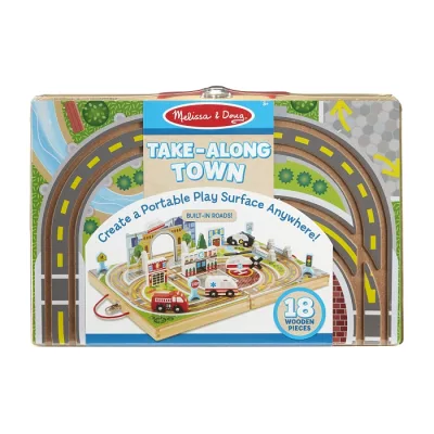 Ігровий набір Melissa&Doug дерев'яний футляр "Місто" (MD30141)