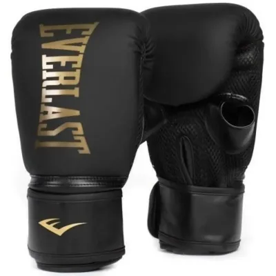Боксерські рукавички Everlast Cardio Elite Bag Glove P00003319 чорний, золотий S/M (009283624194)