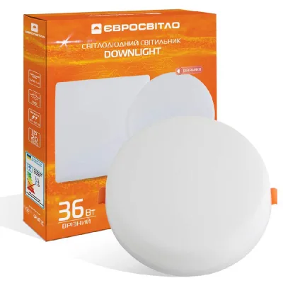 Світильник точковий Євросвітло LED-R-220-36 4200К без рамки