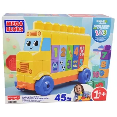 Конструктор Mega Bloks Автобус з цифрами 45 деталей (JKG34)