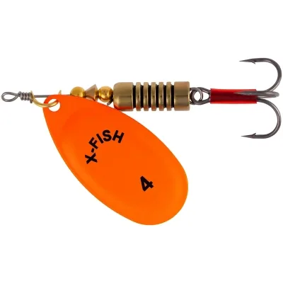 Блешня X-Fish Stark 9.5g 4 Nikel UV orange (1917.07.35)
