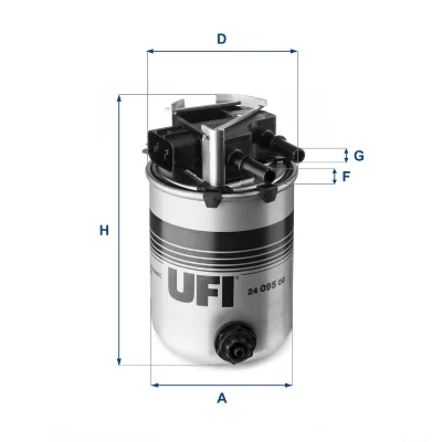 Фільтр паливний UFI 24.095.00