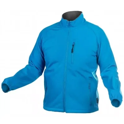 Куртка робоча Hoegert BIESE HT5K256-M SoftShell 96% поліестер/4% еластан синя, M (50) (HT5K256-M)