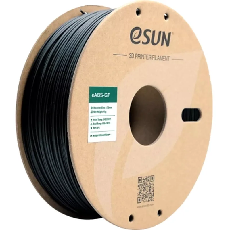 Пластик для 3D-принтера eSUN EABS-GF 1,75mm 1kg BLACK (EABS-GF-P175B1)