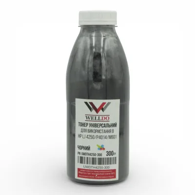 Тонер HP LJ P4014/4015/4515/Canon LBP351/352/3950, фасовка 300г Welldo (UWDTH4250-300)