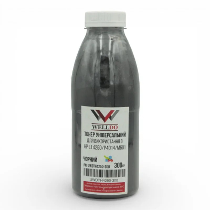 Тонер HP LJ P4014/4015/4515/Canon LBP351/352/3950, фасовка 300г Welldo (UWDTH4250-300)