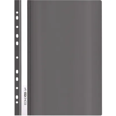 Папка-швидкозшивач Economix А4 Light з перфорацією, чорна (E38504-01)
