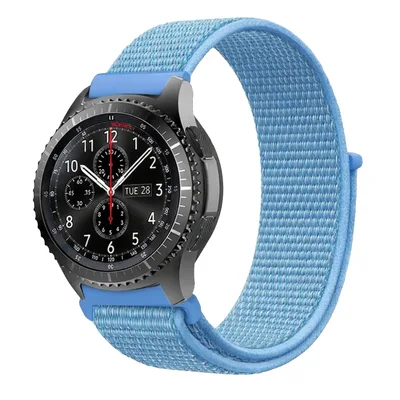 Ремінець BeCover Nylon Style для Xiaomi iMi KW66/Mi Watch Color/Haylou LS01/Watch S1 Active Aqua Blue (715004)