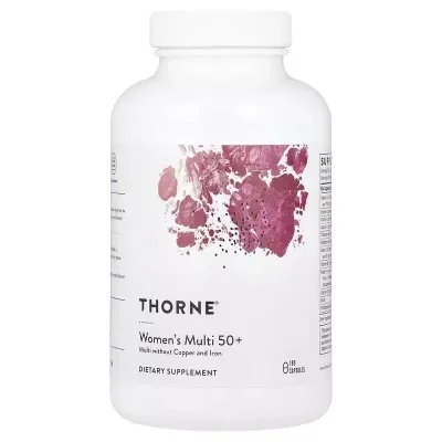 Мультивітамін Thorne Research Мультивітаміни для жінок 50+, Women's Multi 50+, 180 капсул (THR-01131)