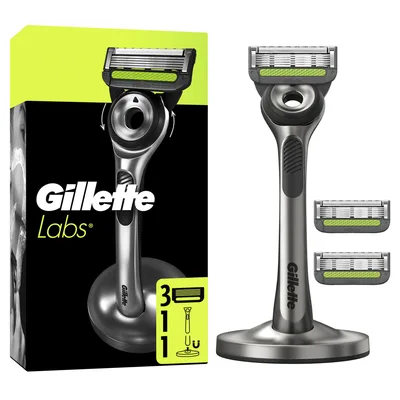 Бритва Gillette Labs з 3 змінними картриджами (8006530112529)