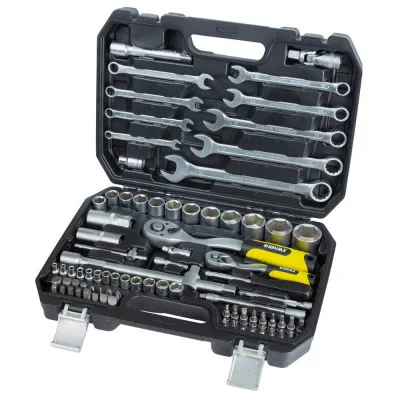 Набір інструментів Sigma насадок торцевих та біт 1/4", 1/2" 82шт CrV mid (6001551)