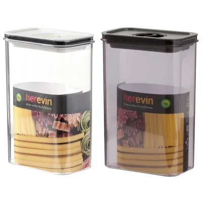Харчовий контейнер Herevin Canister-Vacuum Lid-White-Black вакумна кришка 2.5 л (161189-000)