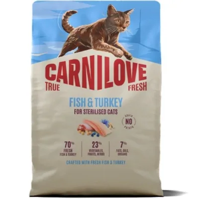 Сухий корм для кішок Carnilove True Fresh Fish & Turkey Sterilised 2 кг (8595602582419)