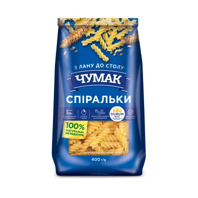 Макарони Чумак Спіральки 400 г (4820156766416)